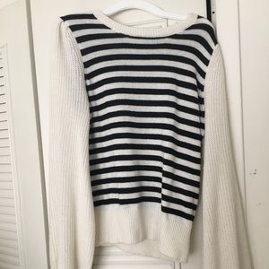 Black and white sweater